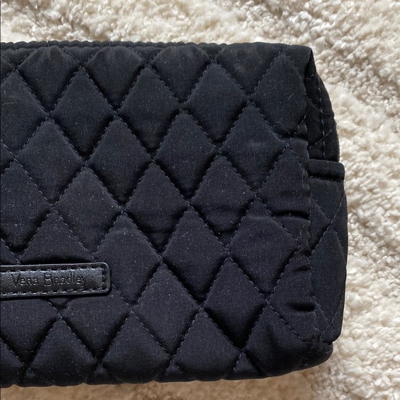 Vera Bradley Black Quilted Cosmetic Bag - Picture 2 of 9